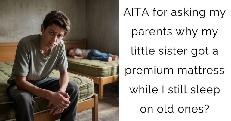 AITA for asking my parents why my little sister got a premium mattress while I still sleep on old ones?