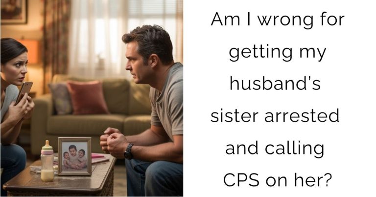 Am I wrong for getting my husband’s sister arrested and calling CPS on her?
