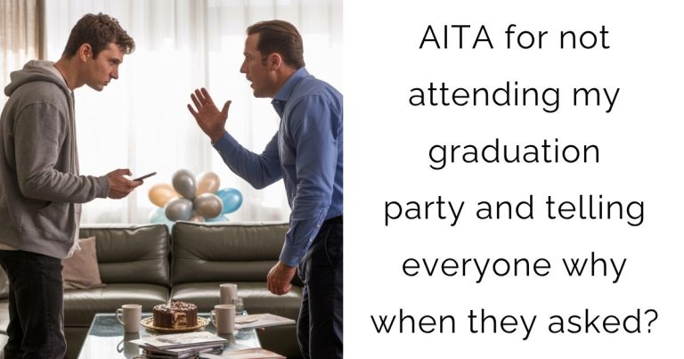 AITA for not attending my graduation party and telling everyone why when they asked?