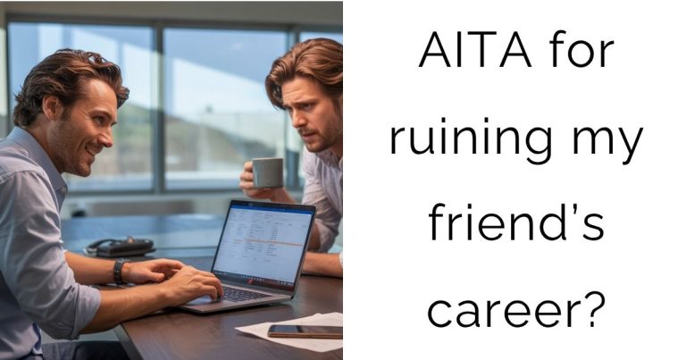 AITA for ruining my friend’s career?