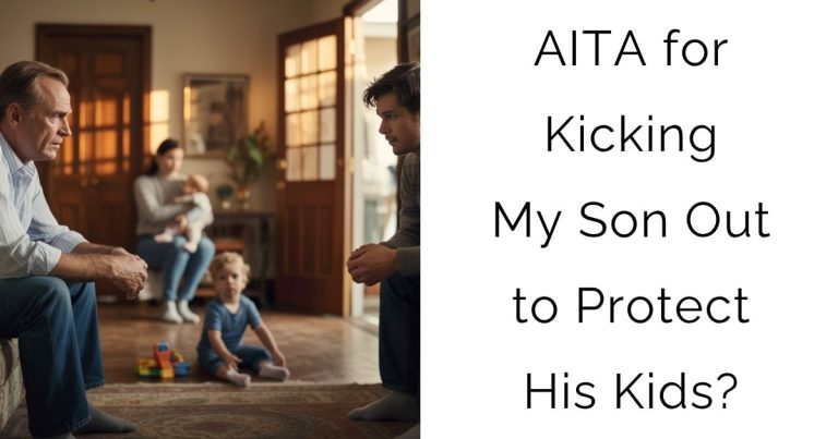 AITA for Kicking My Son Out to Protect His Kids?