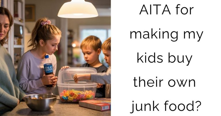 AITA for making my kids buy their own junk food?
