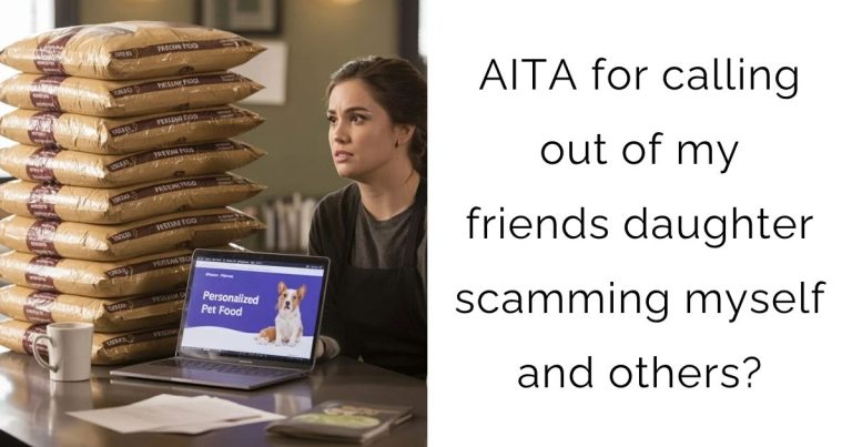 AITA for calling out of my friends daughter scamming myself and others?