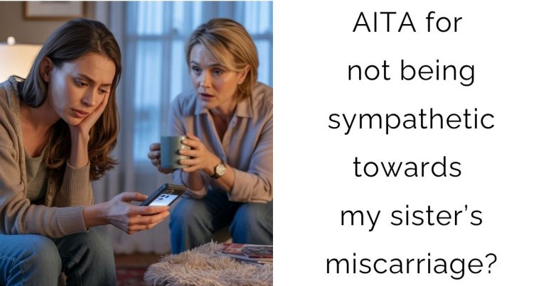 AITA for not being sympathetic towards my sister’s miscarriage?