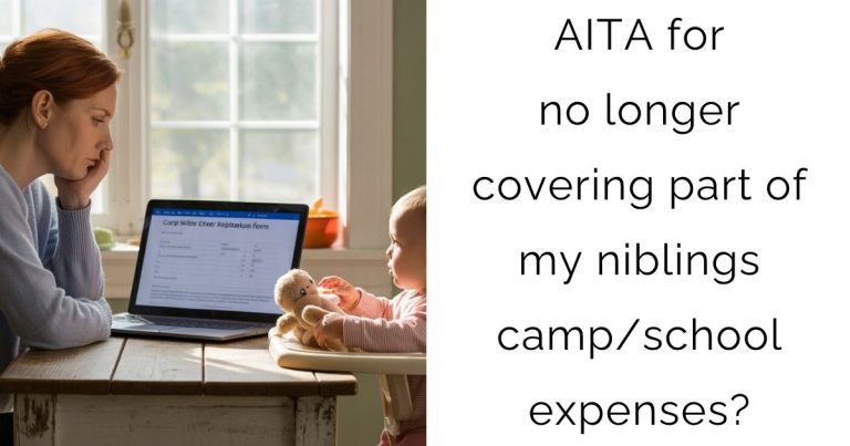 AITA for no longer covering part of my niblings camp/school expenses?