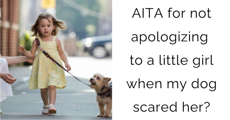 AITA for not apologizing to a little girl when my dog scared her?