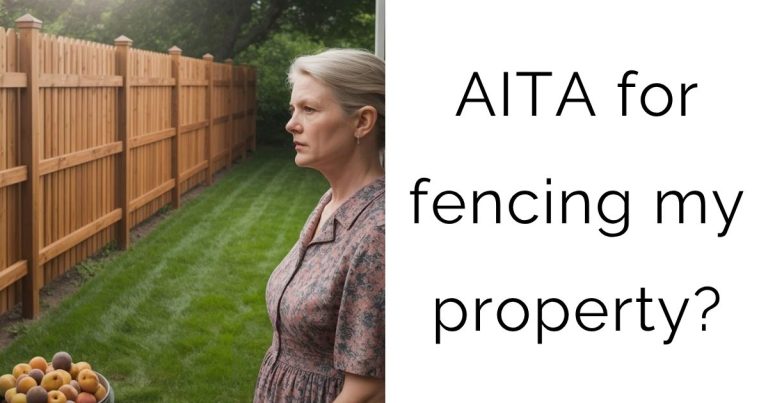 AITA for fencing my property?