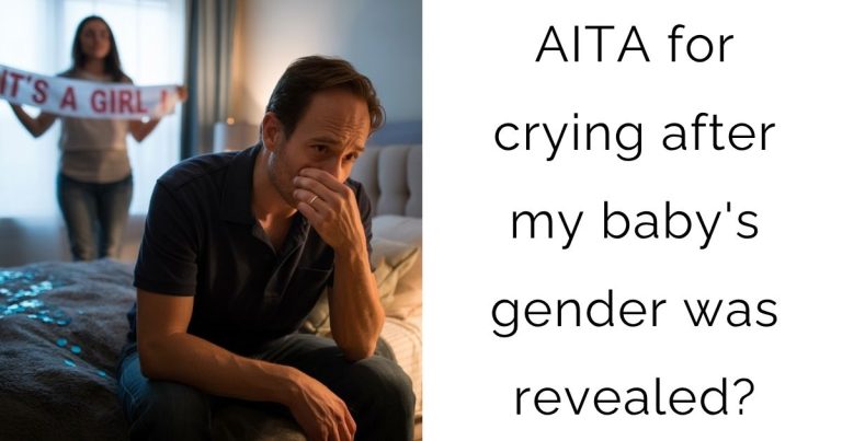 AITA for crying after my baby’s gender was revealed?