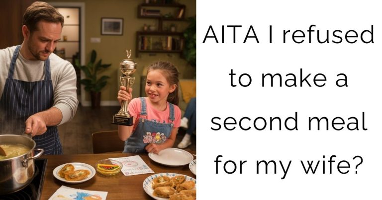 AITA I refused to make a second meal for my wife?