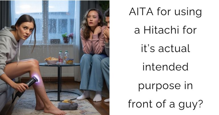 AITA for using a Hitachi for it’s actual intended purpose in front of a guy?