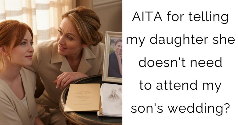 AITA for telling my daughter she doesn’t need to attend my son’s wedding?