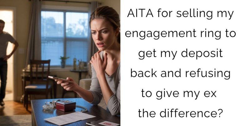 AITA for selling my engagement ring to get my deposit back and refusing to give my ex the difference?