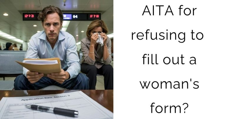 AITA for refusing to fill out a woman’s form?