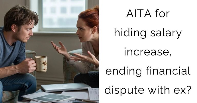 AITA for hiding salary increase, ending financial dispute with ex?