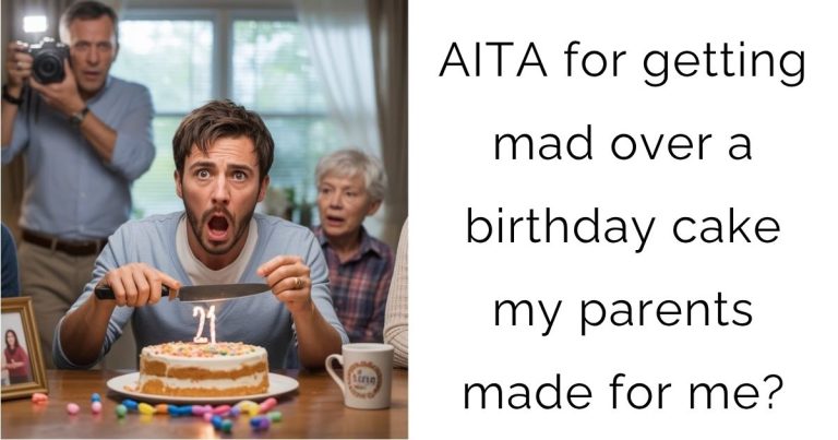 AITA for getting mad over a birthday cake my parents made for me?