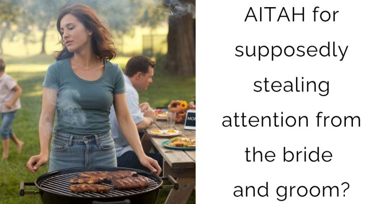 AITAH for supposedly stealing attention from the bride and groom?