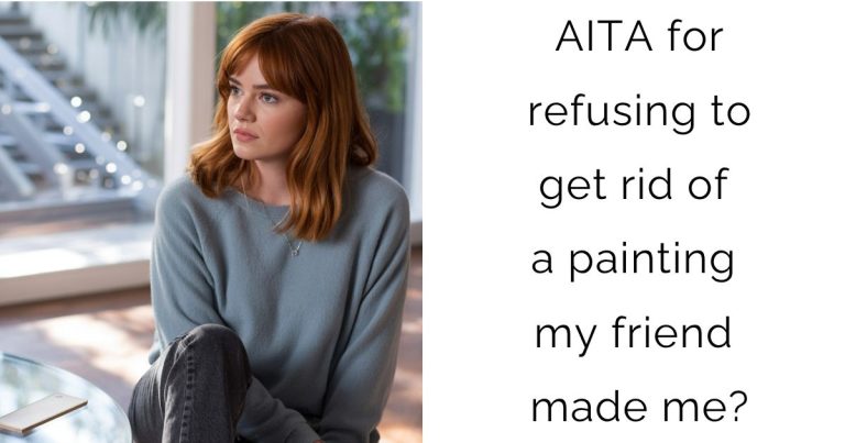 AITA for refusing to get rid of a painting my friend made me?