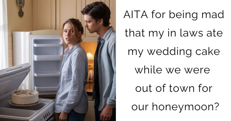 AITA for being mad that my in laws ate my wedding cake while we were out of town for our honeymoon?
