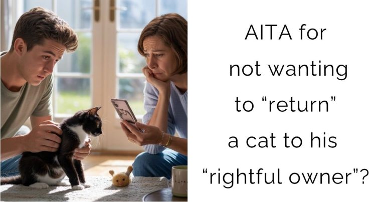 AITA for not wanting to “return” a cat to his “rightful owner”?