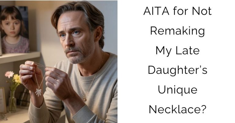 AITA for Not Remaking My Late Daughter’s Unique Necklace?