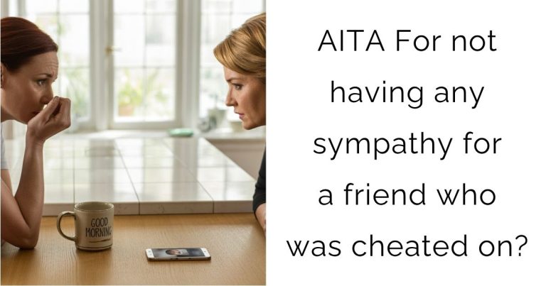 AITA For not having any sympathy for a friend who was cheated on?