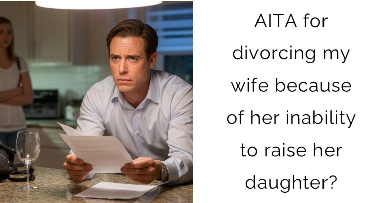 AITA for divorcing my wife because of her inability to raise her daughter?