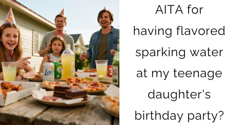 AITA for having flavored sparking water at my teenage daughter’s birthday party?