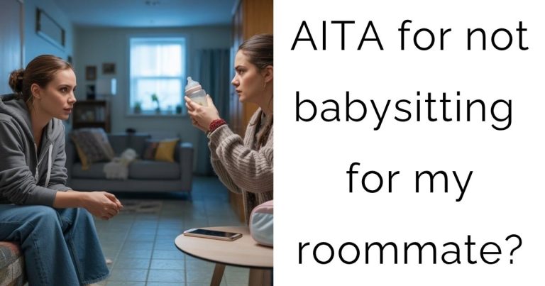 AITA for not babysitting for my roommate?