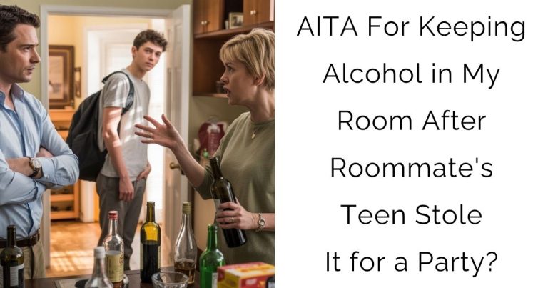 AITA For Keeping Alcohol in My Room After Roommate’s Teen Stole It for a Party?