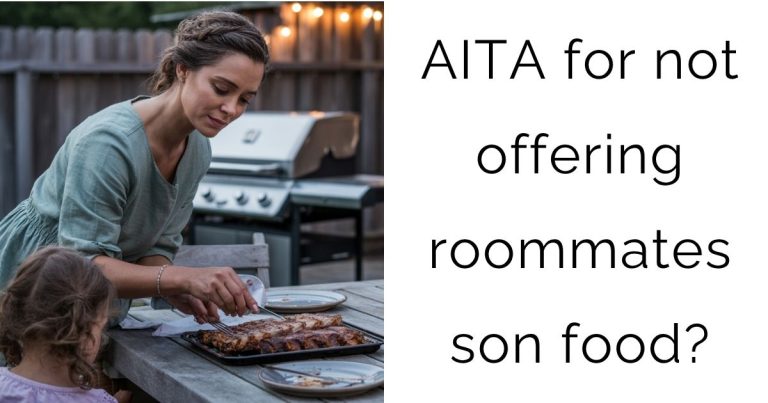 AITA for not offering roommates son food?