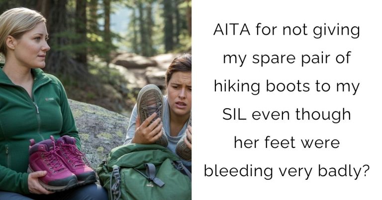 AITA for not giving my spare pair of hiking boots to my SIL even though her feet were bleeding very badly?