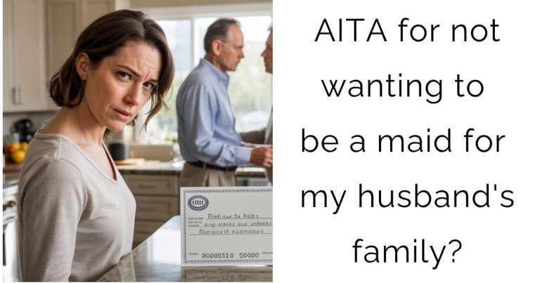 AITA for not wanting to be a maid for my husband’s family?