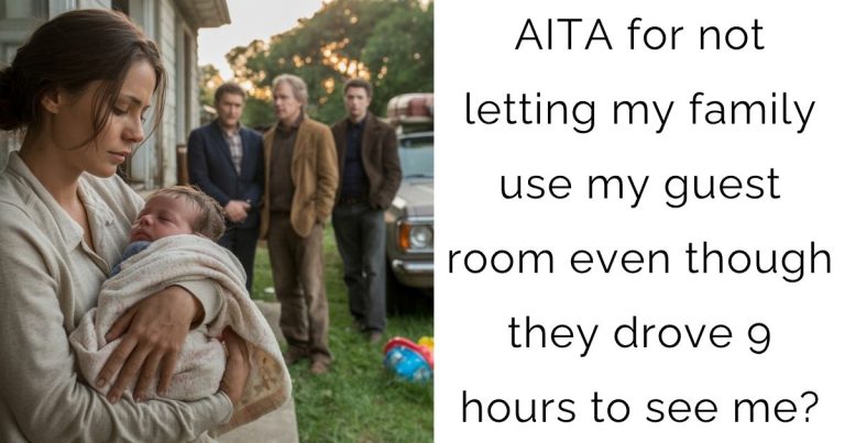 AITA for not letting my family use my guest room even though they drove 9 hours to see me?