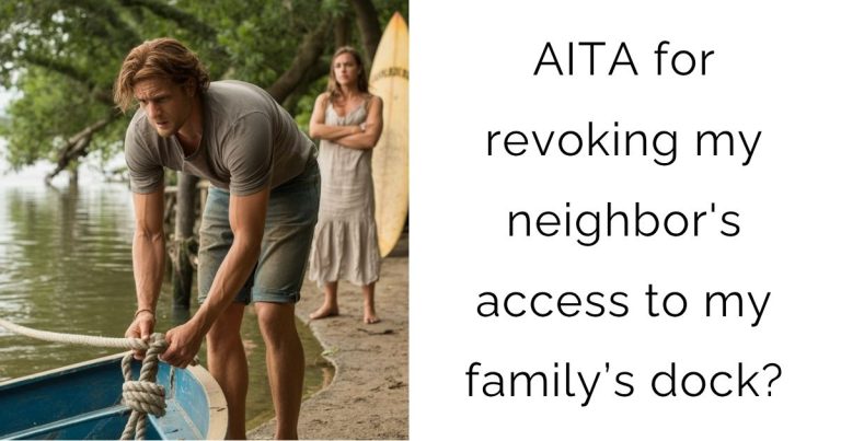 AITA for revoking my neighbor’s access to my family’s dock?