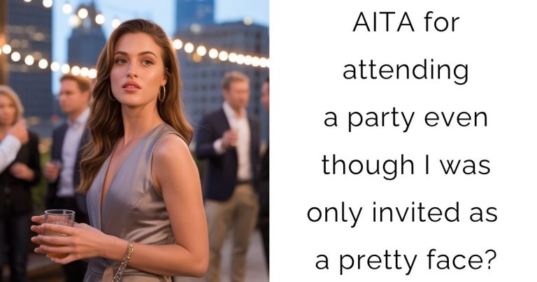 AITA for attending a party even though I was only invited as a pretty face?