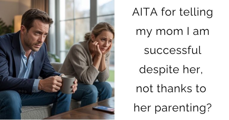 AITA for telling my mom I am successful despite her, not thanks to her parenting?