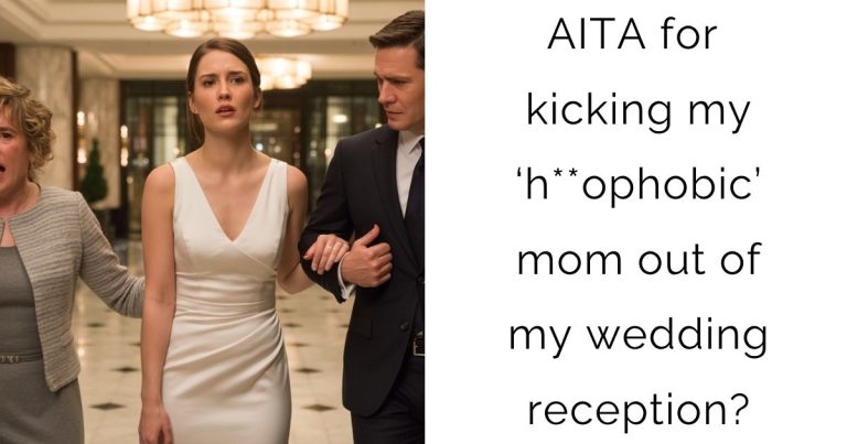 AITA for kicking my ‘h**ophobic’ mom out of my wedding reception?