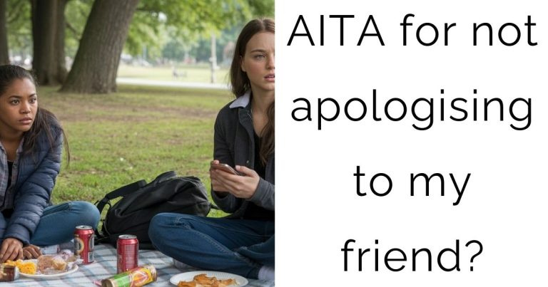 AITA for not apologising to my friend?