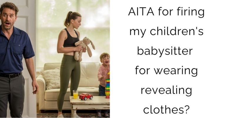 AITA for firing my children’s babysitter for wearing revealing clothes?