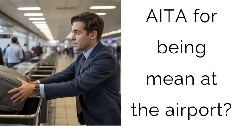 AITA for being mean at the airport?