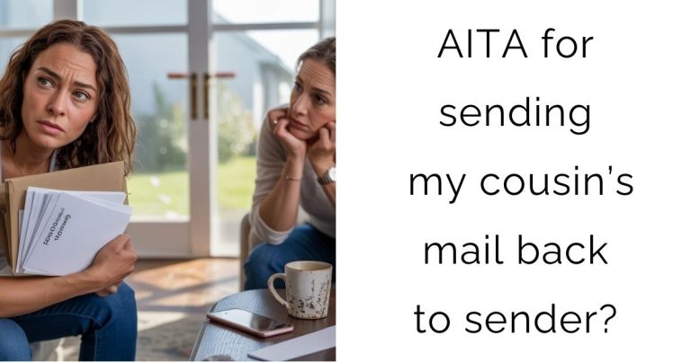 AITA for sending my cousin’s mail back to sender?