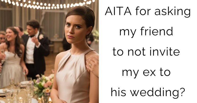 AITA For Asking My Friend To Not Invite My Ex To His Wedding?