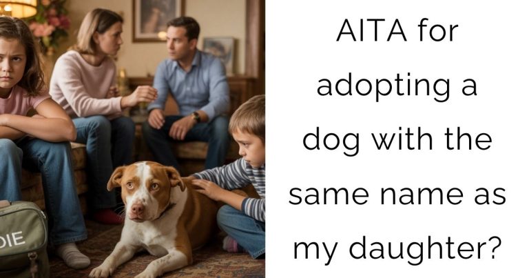 AITA for adopting a dog with the same name as my daughter?