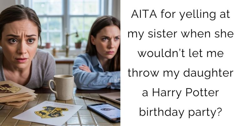 AITA for yelling at my sister when she wouldn’t let me throw my daughter a Harry Potter birthday party?