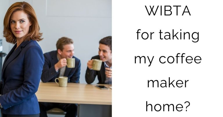 WIBTA for taking my coffee maker home?