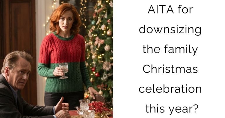 AITA for downsizing the family Christmas celebration this year?