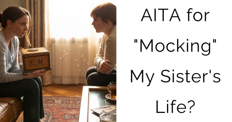 AITA for “Mocking” My Sister’s Life?