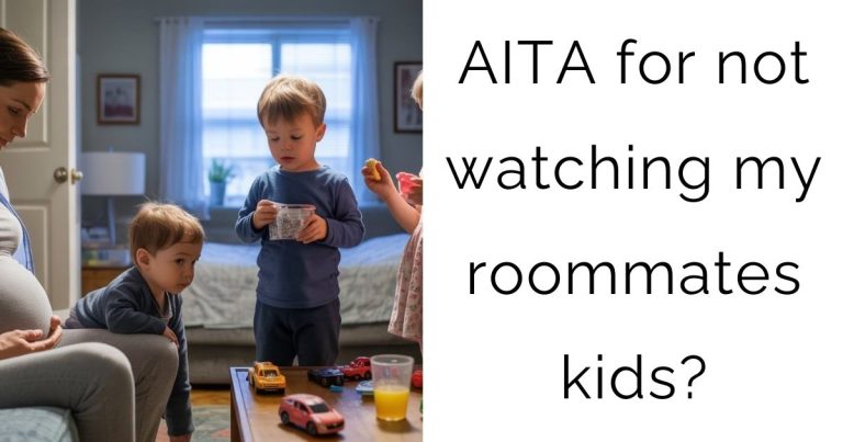 AITA for not watching my roommates kids?
