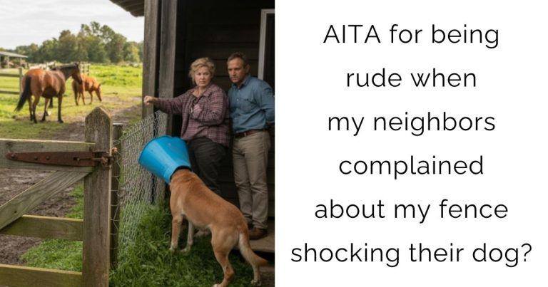 AITA for being rude when my neighbors complained about my fence shocking their dog?