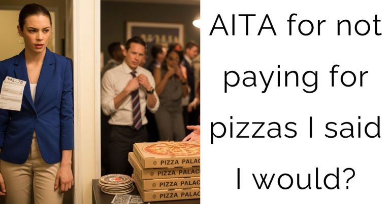 AITA for not paying for pizzas I said I would?